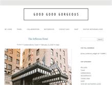 Tablet Screenshot of goodgoodgorgeous.com